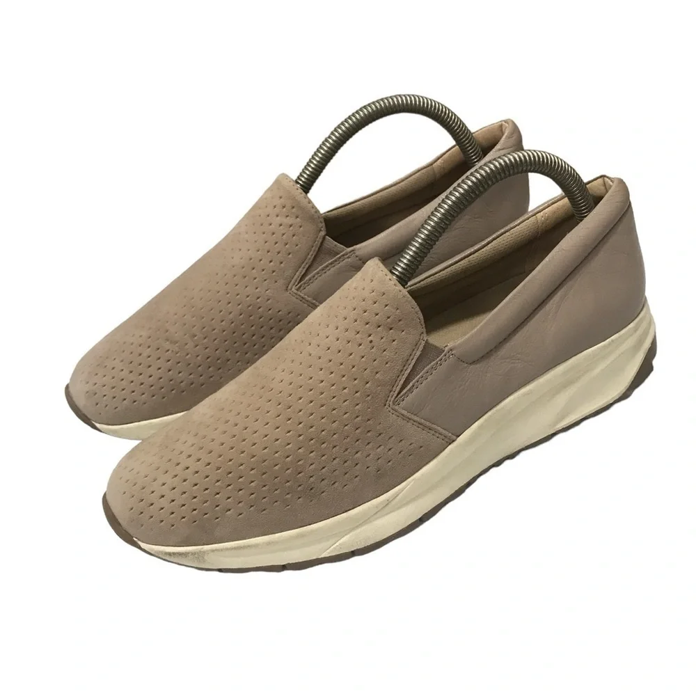 Naturalizer Selah turtle dove suede leather slip on sneakers